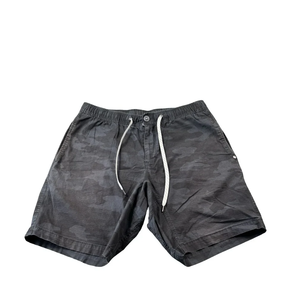 Vuori Gray Camo Ripstop Mountain Climber Short Size Large